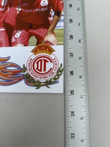 Diablos Toluca Messico Poster Calcio Vintage Squadra Rossa Divisa Classica - Foto 9 di 9