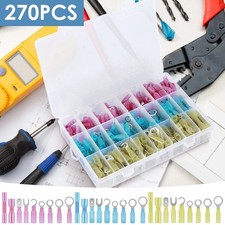 270pcs/Set Heat Shrink Marine Automotive Terminals Waterproof Wire Connectors