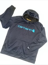 Carhartt Hoodie Mens XL Relaxed Fit Force Extremes Pullover Sweatshirt Blue Warm