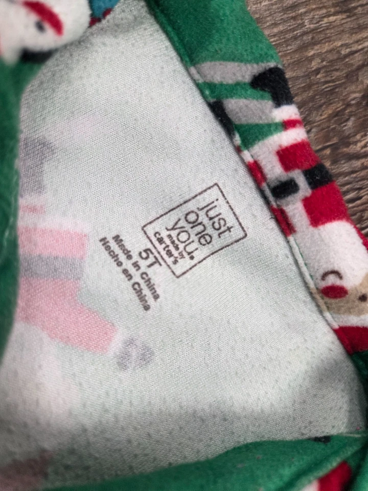 Carter's Christmas Holiday Fleece Pajamas Set Size 5T - Image 3 of 3