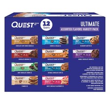 Quest Nutrition Ultimate Variety Pack Protein Bars, 2.12 Ounce Pack of 12 