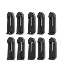 10x Smart Battery Charger For 16340 14500 1865 26650 RCR123A Rechargeable Li-ion