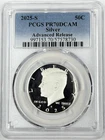 2025-S Kennedy Half Dollar Silver Proof PCGS PR70 DCAM Advanced Release 50c Coin