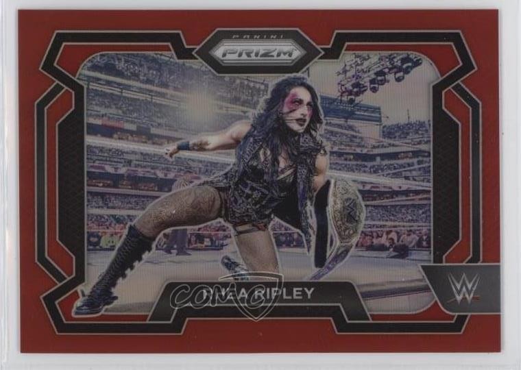 2024 Panini Prizm WWE Red Prizm 125/299 Rhea Ripley #37 1o0u