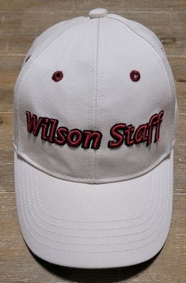 Wilson Staff Authentic Golf Gear Adjustable Hat Cap OSFM Beige Cream Golfing