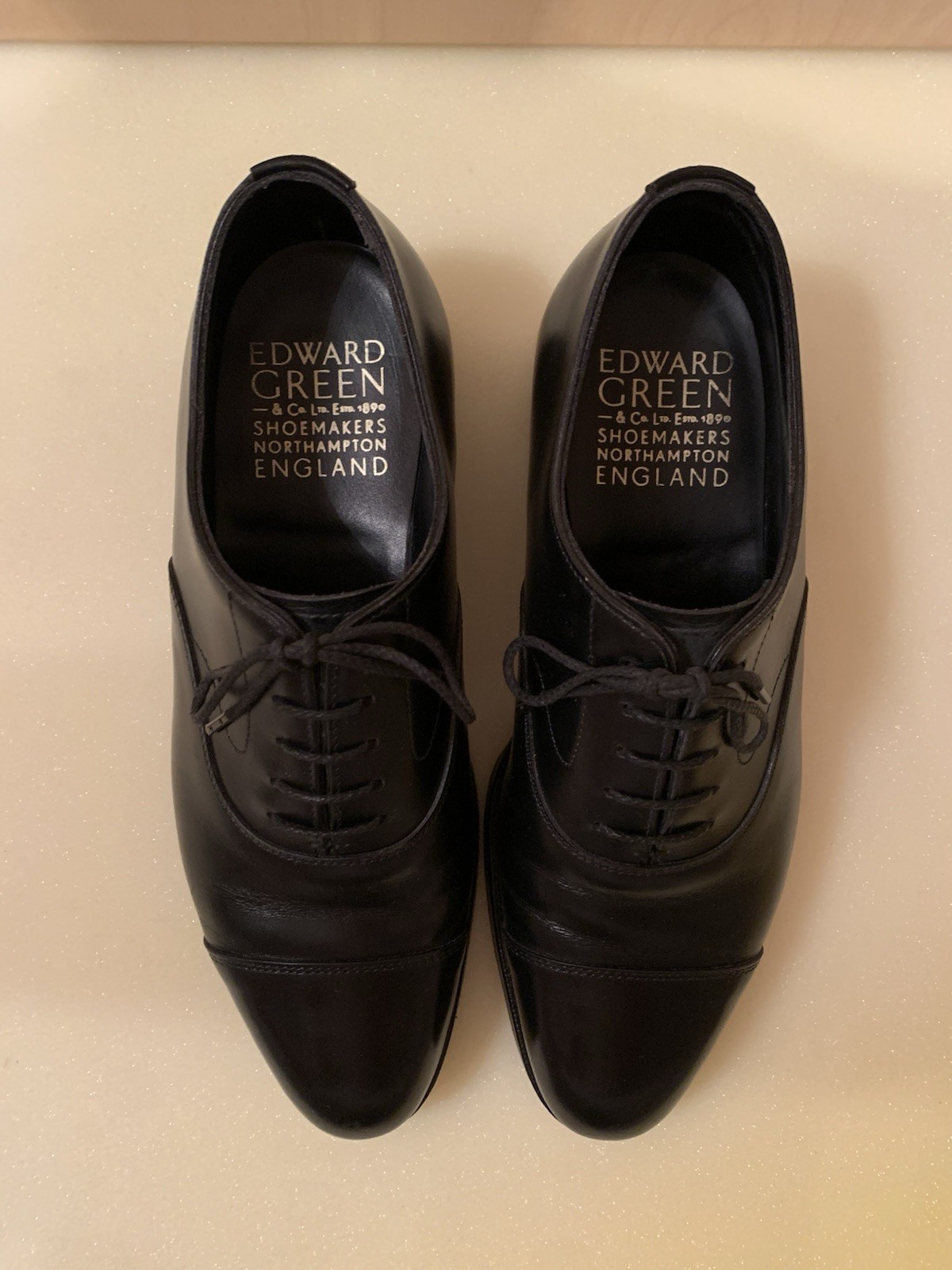 Edward Green Chelsea Black Cap Toe Oxford Dress Shoe - Size 4UK 4.5US D 82 Last image 4