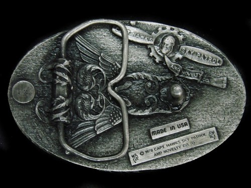 UB15131 VINTAGE 1978 **GRANDPA** NOVELTY PEWTER BELT BUCKLE - Picture 2 of 2