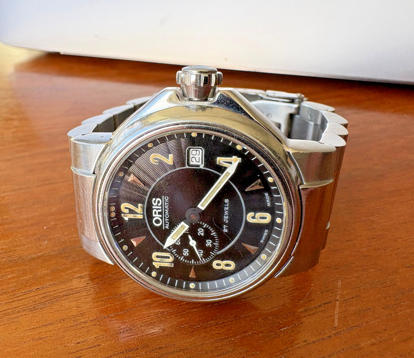 Oris Full Steel Small Seconds Automatic Men's Wat… - image 3