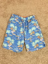 Peter Millar Seaside AOP Floral Graphic Swim Trunks Lined Men  s Size M
