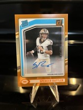 2024 Panini Clearly Donruss Rated Rookie Spencer Rattler Orange Auto /249 🔥