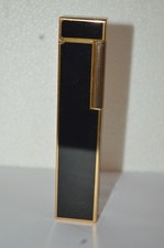COLIBRI Table Lighter Butane Black Gold Made In Japan Sparks Ca 1970s Sold As Is