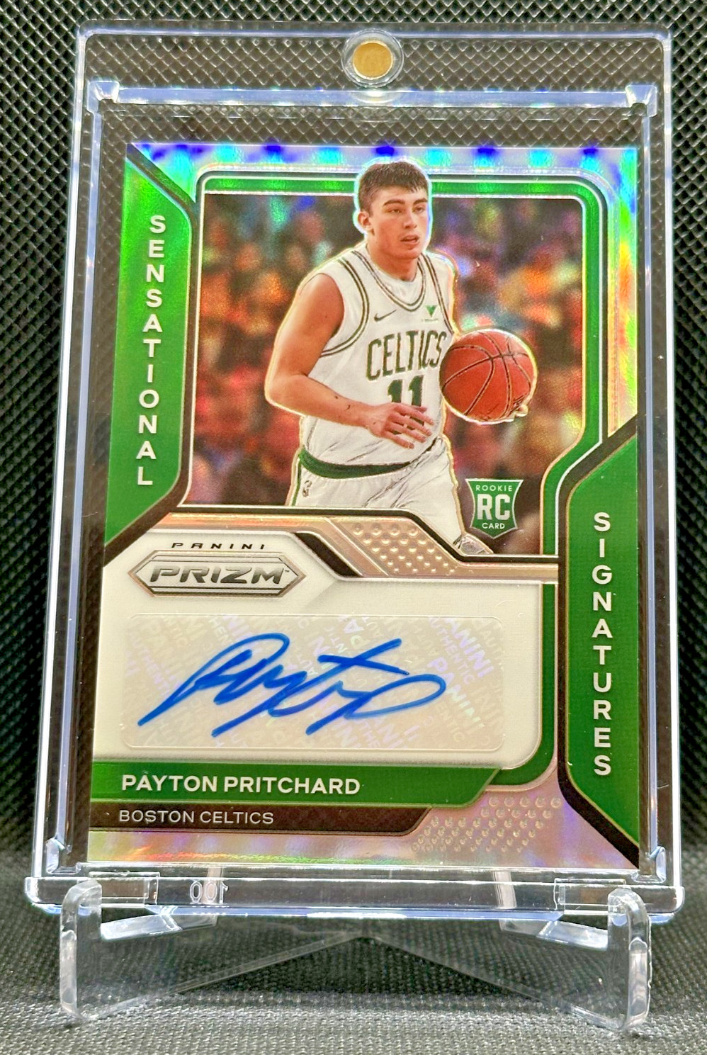 2020 Prizm Payton Pritchard SILVER RC AUTO Signatures Rookie Card Boston Celtics