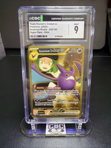 Team Rocket's Crobat ex graded CGC 9 for sale on eBay
