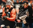 Dennis Rodman Signed METALLIC Photo 8x10  NWO Bulls Worm Autograph HOF JSA HOGAN