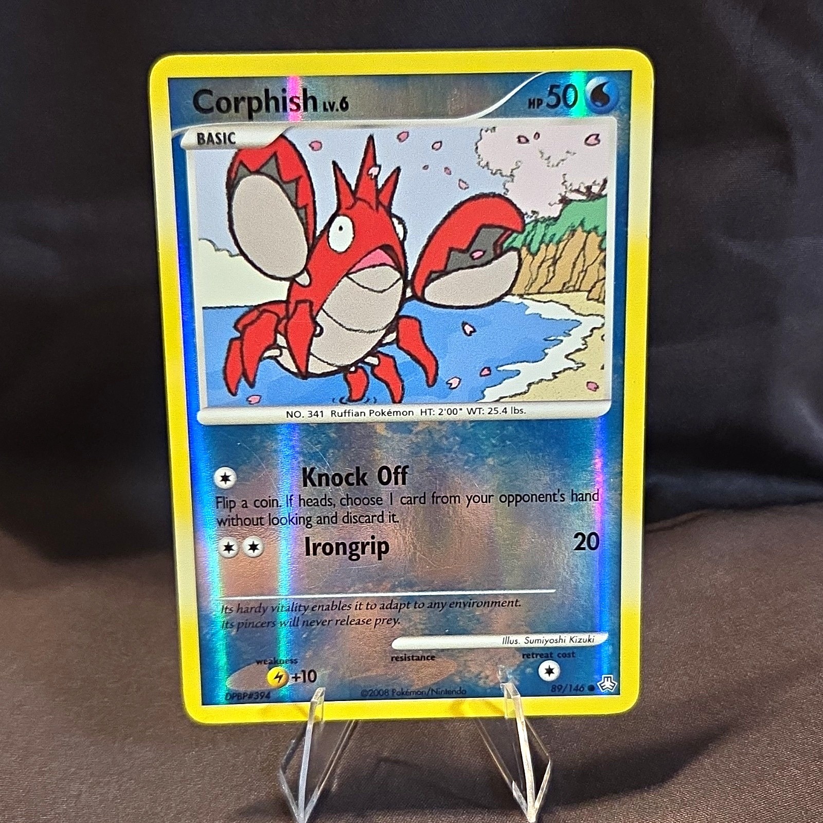 Corphish Lv.6 - 89/146 - Legends Awakened - EN 2008 - Reverse Holo - NM