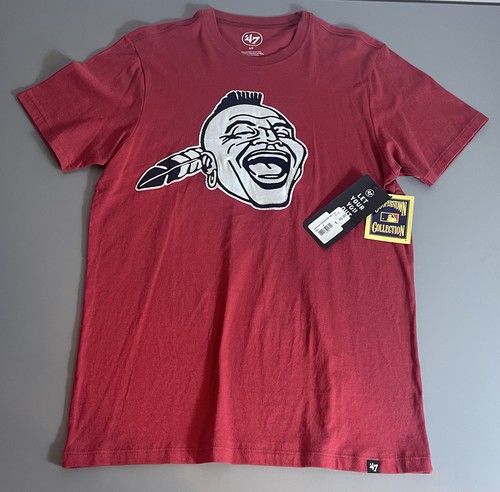 47 Brand MLB Cooperstown Collection Atlanta Braves Chief Noc A Homa Shirt Mens S - Picture 1 of 3