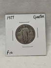 1927- STANDING LIBERTY SILVER QUARTER- NR AUCTION- FREE US SHIPPING