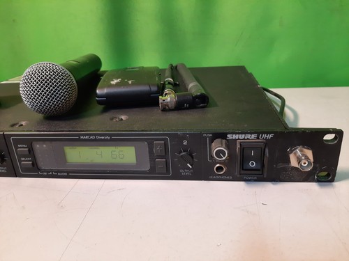 Shure UR4D-UA Wireless Receiver Kit 782-806 MHz w/ U1-UA Bodypack, (2) Antenna - Picture 4 of 8