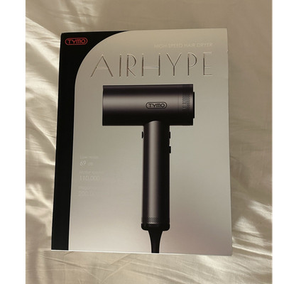 TYMO AIRHYPE High-Speed Hair Dryer Silver, Diffuser, Styling Nozzles, Low Noise