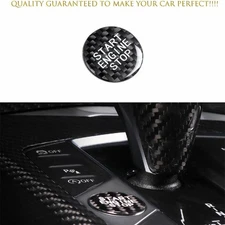 Fit For BMW 3 Series G20 2019-2025 Real Carbon Fiber One Start Switch Decoration