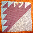 Antique Vintage Sawtooth or Old Maid's Whim Quilt Block  c. 1880-1910’s — photo 3