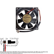 Fan Axial Muffin Cooling DC 24V 80mm 80x80x25 ADDA AD0824HS-A71GL H2 S HM ZP