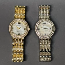 Ladies Geneva Platinum Watches 7521 With Japan Movement *dead Batteries*