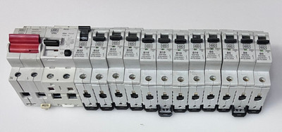 MK SENTRY CCU SET 1-100A HAUPTSCHALTER 1-63A-RCD 4-B32A 4-B16A 4-B6A MCBs RESTPOSTEN