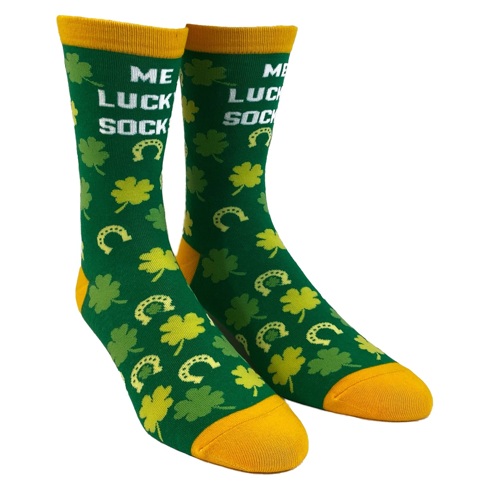 Men's Me Lucky Socks Socks Funny Shamrock St Patricks Day Parade Irish Graphic