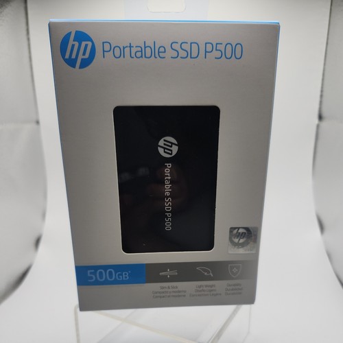 HP P500 500GB Schwarz Tragbare Externe Solid State Festplatte SSD - Brandneu