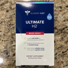 NEW Gundry MD Ultimate H2 30 Dissolvable Tablets Mixed Berry Exp Nov 2028