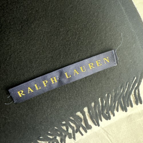 Ralph Lauren Home Throw Blanket 100% Cashmere Midnight Black 70”x58” Cozy Modern - Picture 3 of 9