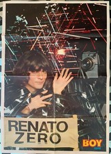 Renato Zero Poster 58X42 circa BOY MUSIC 07-02-1979 Ottime condizioni