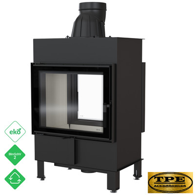 Lucy 12 Tunnel Double Sided Fireplace Insert Cassette Stove