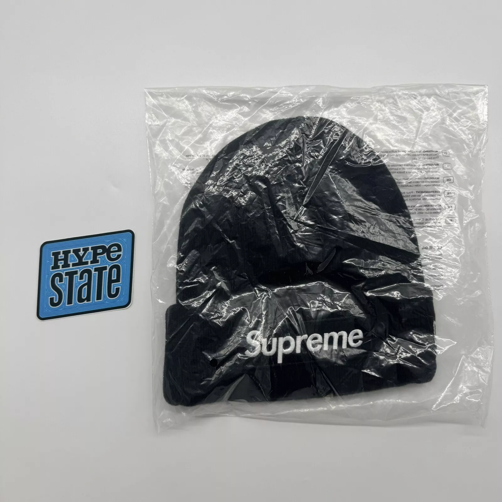 Bonnet Supreme New Era Box Logo (FW24) noir