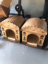 Wooded Dog Houses, hand painted for indoor use 
