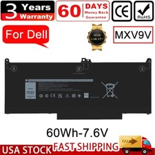 New 60Wh MXV9V Battery For Dell Latitude 5300 5310 7300 7400 5VC2M N2K62 US