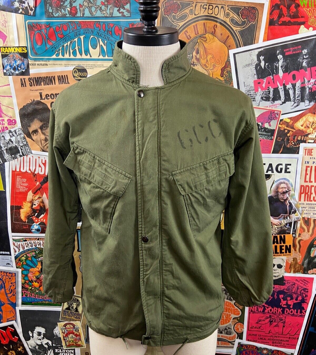 Vintage 70s US Military OG Green Stenciled Chemical Protective Suit Jacket Slant Vintage 70s US Military OG Green Stenciled Chemical Protective Suit Jacket Slant