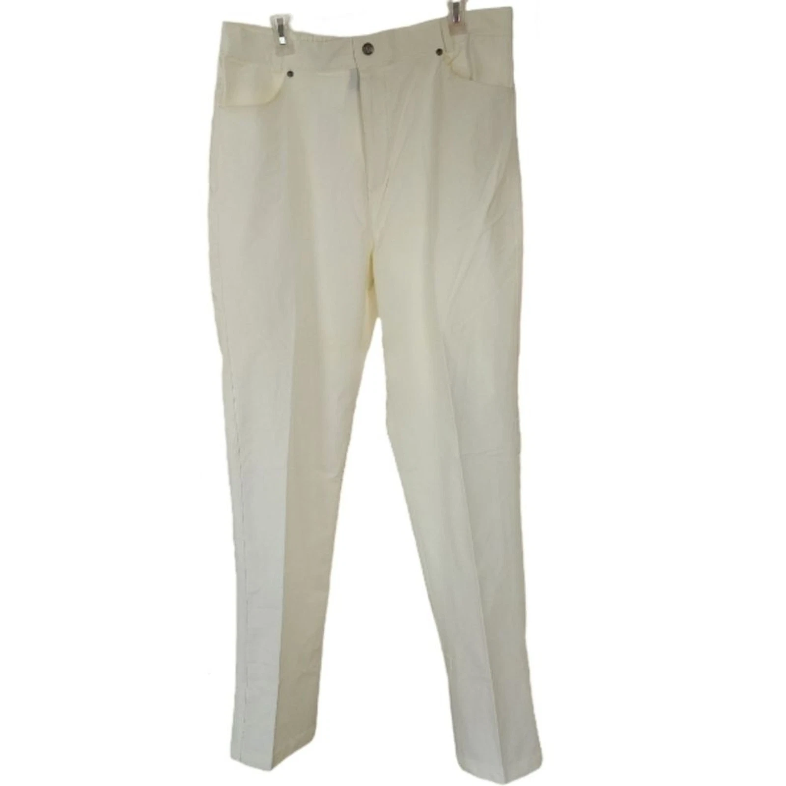 Outdoor Sports Trr Mens Cream Straight Leg Hiking Golf Utility Pants Size 36