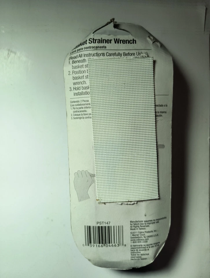 Llave coladora de cesta, herramienta para el hogar/de mano/herramientas de fontanería/herramientas de fontanería/llaves de fontanería Foto 4 de 4