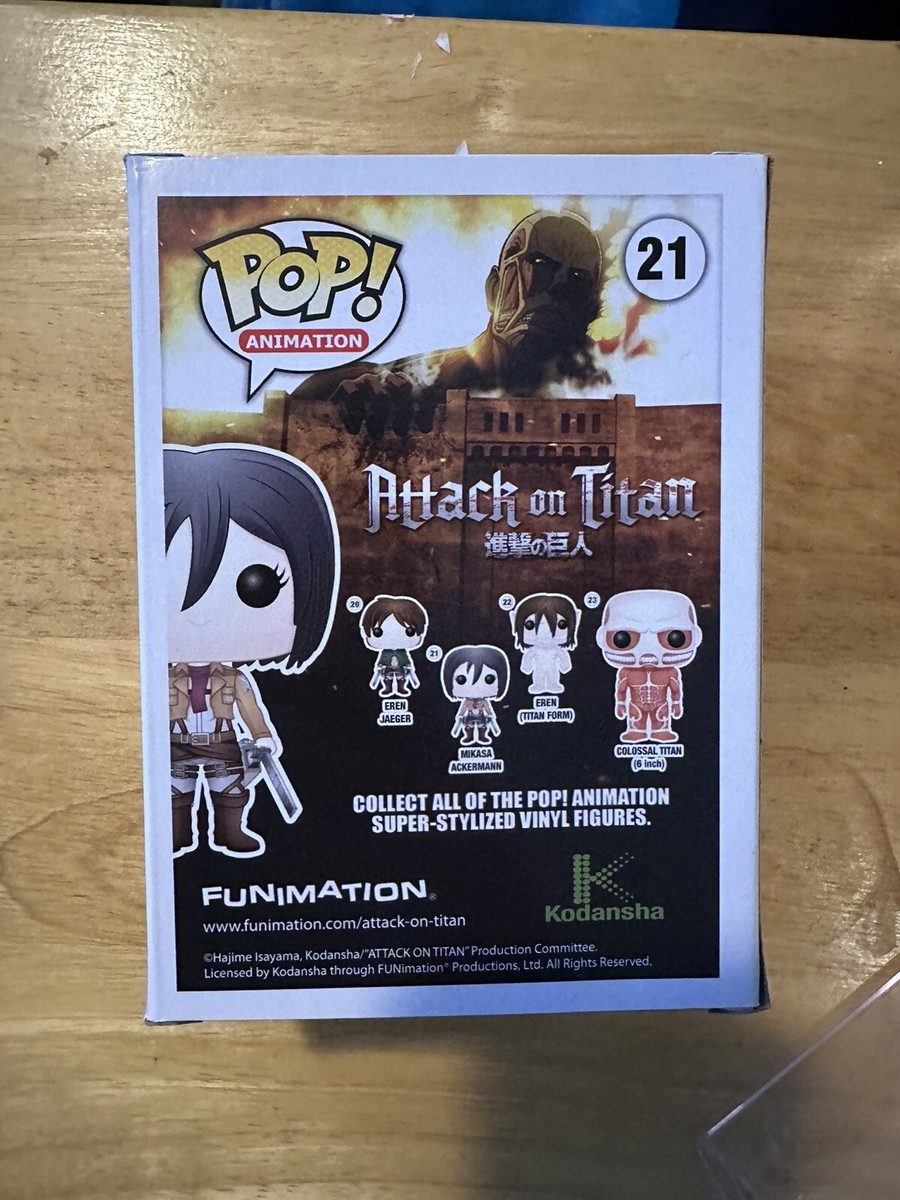 Mikasa Ackerman #21 Funko Pop! Attack On Titan - Hot Topic Pre