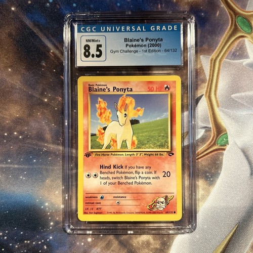 Blaine's Ponyta (1st Edition) graded CGC 8.5 for sale on eBay