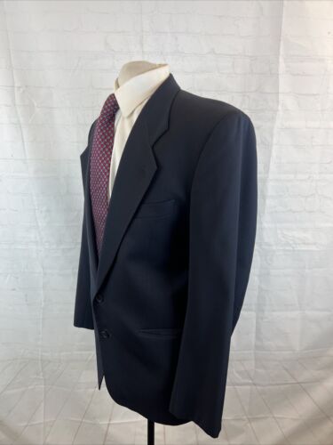 Mani Men's Dark Navy Blue Solid Wool Blazer 40R $1,395 - Picture 3 of 12