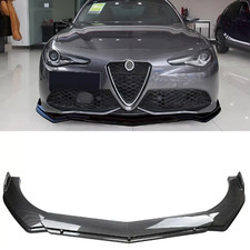 For Alfa Romeo Giulia Universal Front Bumper Lip Spoiler Splitter Carbon Fiber For Alfa Romeo Giulia Universal Front Bumper Lip Spoiler Splitter Carbon Fiber