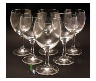6/12 Gerolsteiner Sternkelche Wassergläser 0,20l - Pokale - Glas - Kelch -Gläser