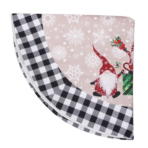 Year Creative Santa Xmas Tree Skirt Xmas Decor Floor Mat Cover Christmas Carpet - Picture 9 of 17