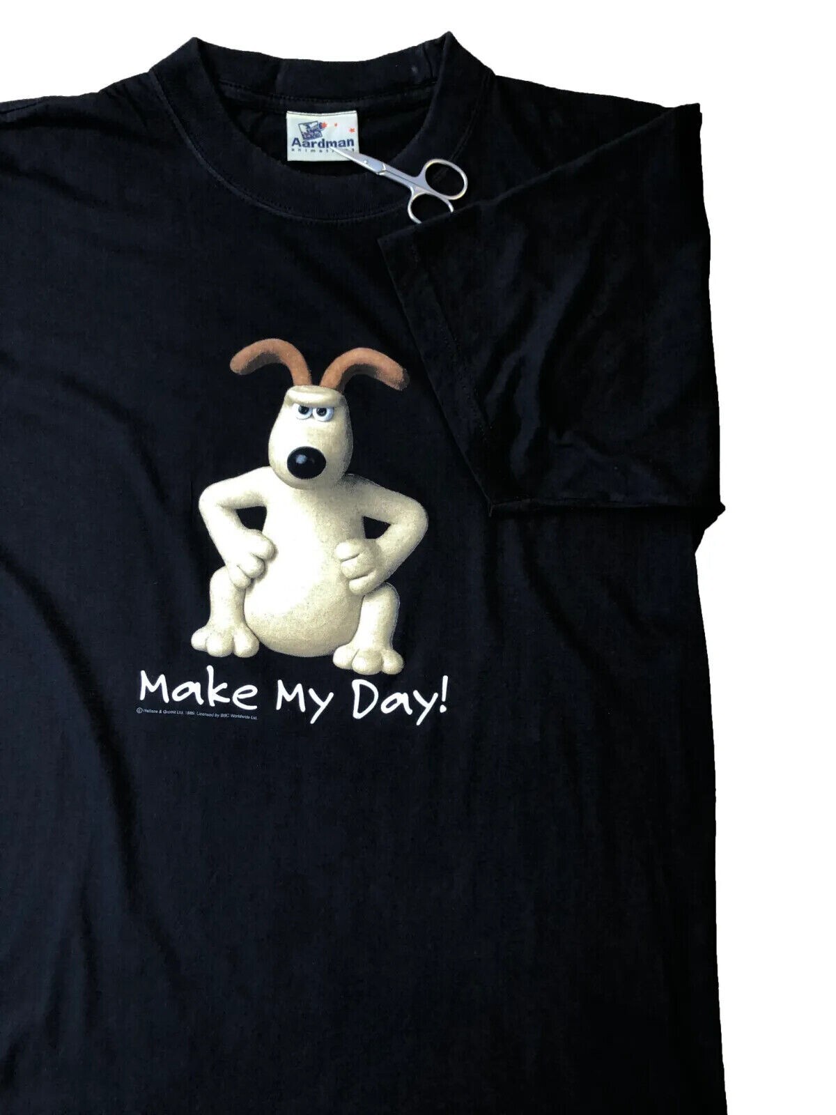 Vintage Wallace and Gromit 1989 Tee Shirt Jersey Size… Gem