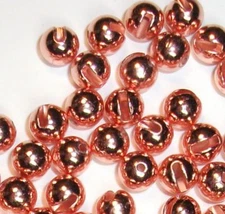 20 COPPER TUNGSTEN SLOTTED BEADS Fly Tying SIZE 2.0, 2.5, 3.0, 3.5, 4.0, 4.6 mm