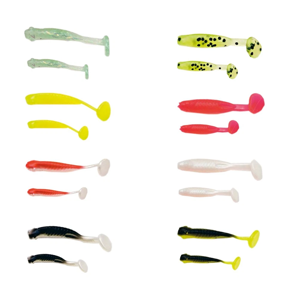 10 Stk Mini Softbaits Gummifische Angel Köder Forelle Kunstköder Barsch Shads - Bild 2 von 3