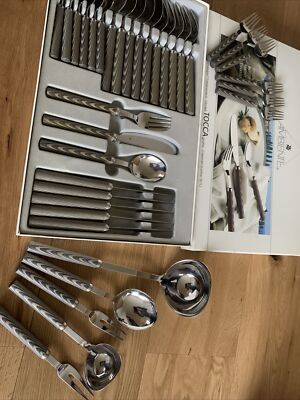 Wmf Ambiente Tocca Cutlery 6 People 35 Pieces Rare with Many Serving Pieces